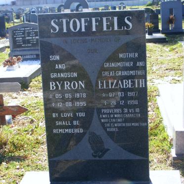 STOFFELS Elizabeth 1907-1998 :: STOFFELS Byron 1978-1995