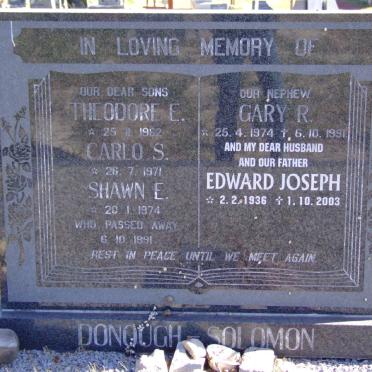 SOLOMON Edward Joseph, DONOUGH 1936-2003