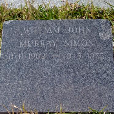 SIMON William John Murray 1902-1975