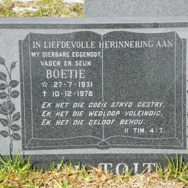 TOIT Boetie, du 1931-1978