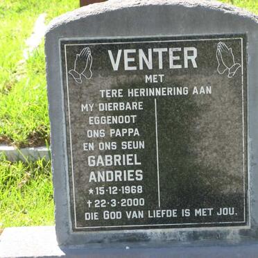 VENTER Gabriel Andries 1968-2000
