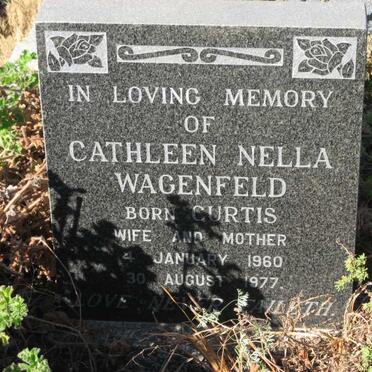 WAGENFELD Cathleen Nella nee CURTIS 1960-1977
