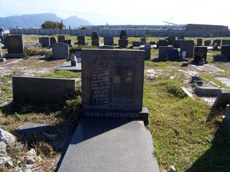 WESTHUIZEN Abraham Willem Petrus, van der ?-?