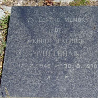 WHELEHAN Errol Patrick 1946-1970