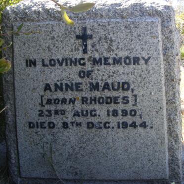 McCORMACK Anne Maud nee RHODES 1890-1944