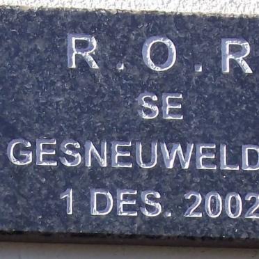 3. R. O. R se gesneuweldes
