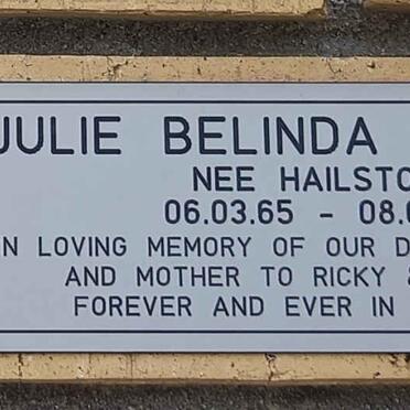 BARNARD Julie Belinda nee HAILSTONE 1965-2004