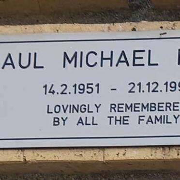 MYERS Paul Michael 1951-1998