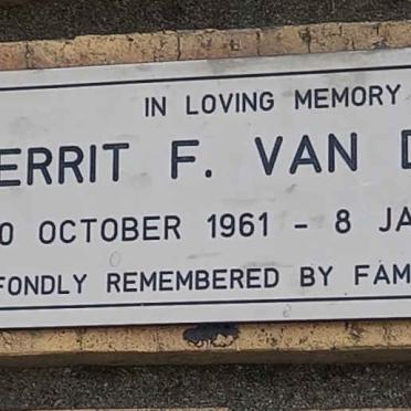 HAM Gerrit F., van der 1961-2008