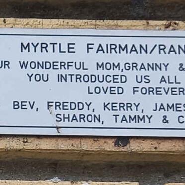 FAIRMAN Myrtle, RANDELHOFF