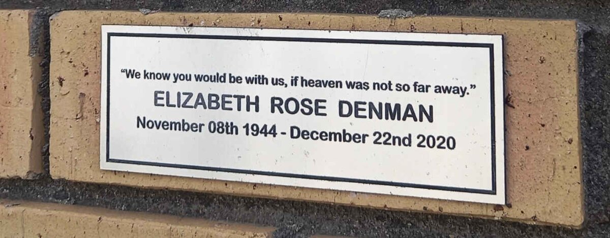 DENMAN Elizabeth Rose 1944-2020
