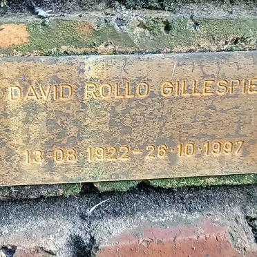 GILLESPIE David Rollo 1922-1997