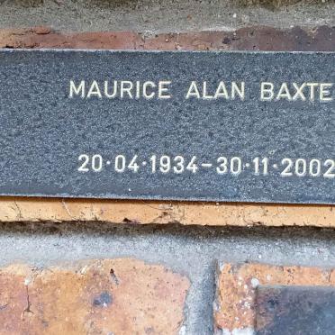 BAXTER Maurice Alan 1934-2002
