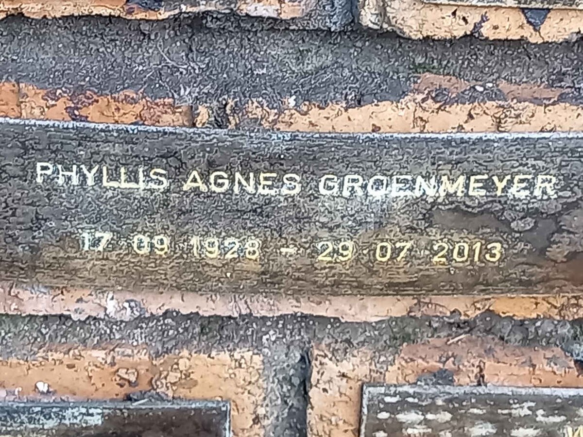 GROENMEYER Phyllis Agnes 1928-2013