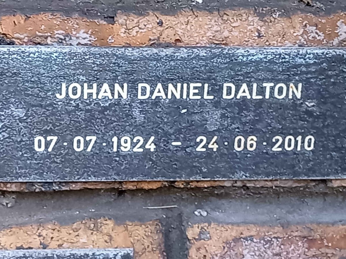 DALTON Johan Daniel 1924-2010