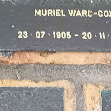 COX Muriel, WARD 1905-2007
