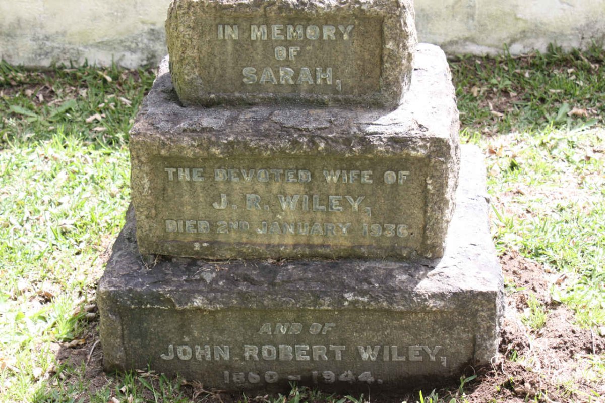 WILEY John Robert 1860-1944 &amp; Sarah -1936