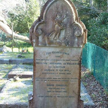 VILLIERS Dawid Cornelis, de 1851-1941 &amp; Neeltjie Johanna ALBERTIJN 1852-1918