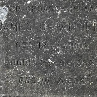 VILLIERS James, de 1902-1952