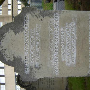 BEHR Michiel Coenraad 1837-1887 &amp; Johanna Francina TOERIEN 1833-1904 :: BEHR Coenraad Michiel 1861-1929