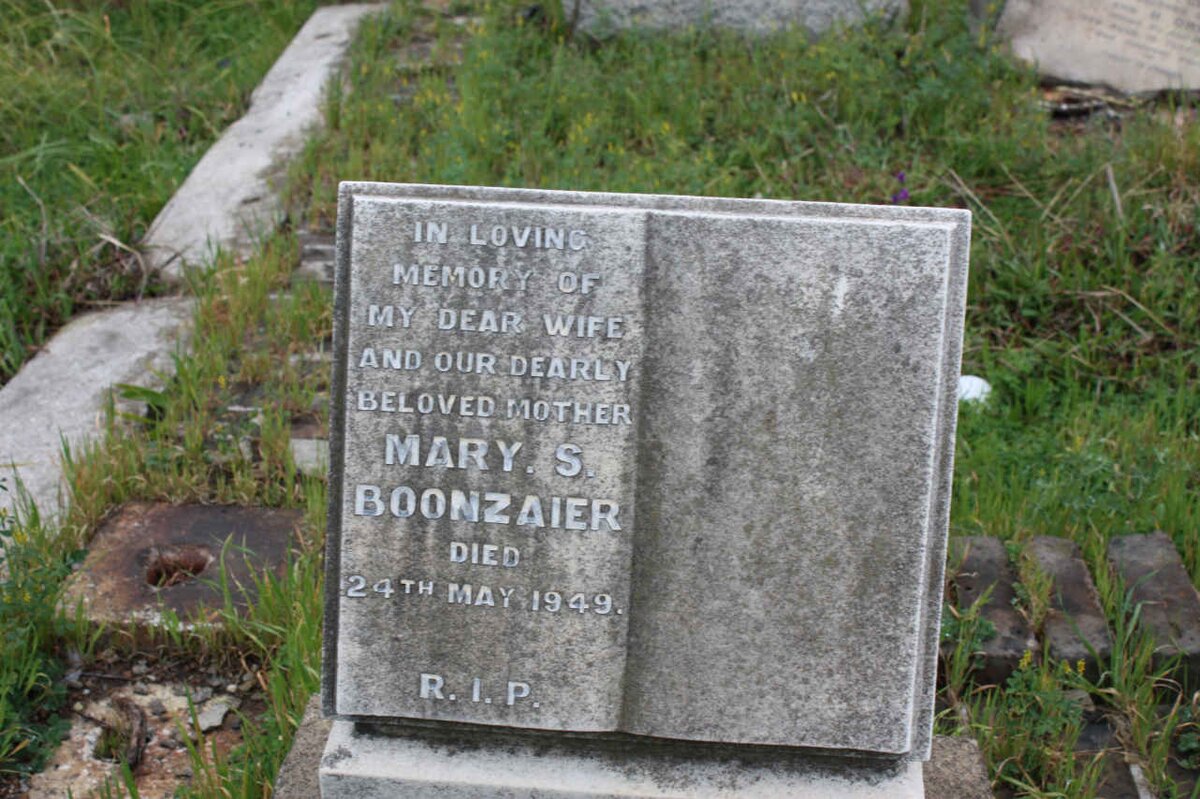 BOONZAIER Mary S. -1949