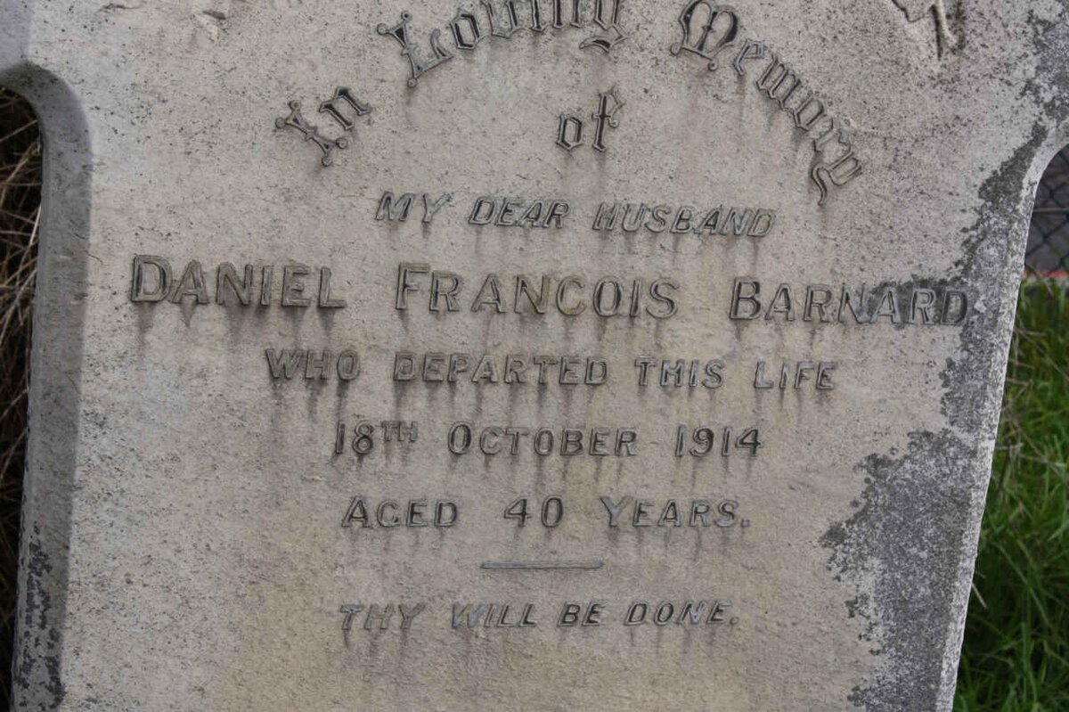 BARNARD Daniel Francois -1914