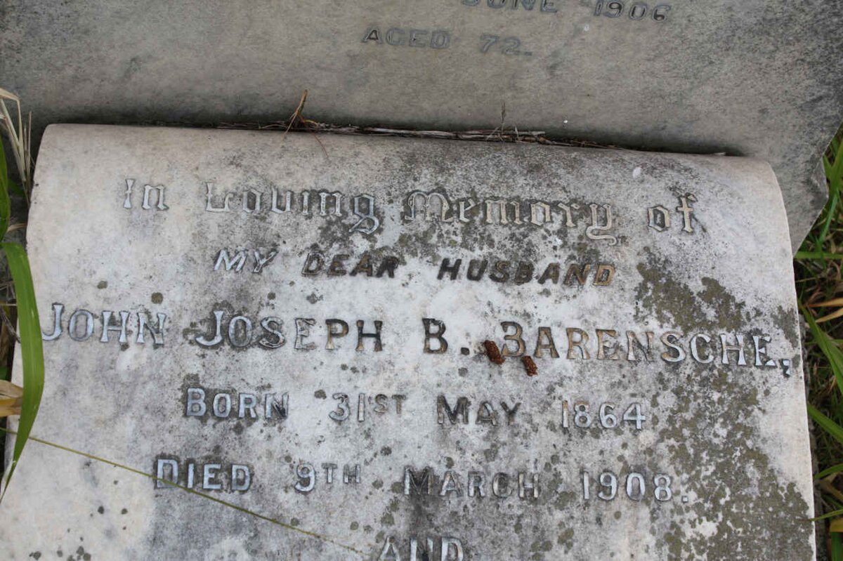 BARENSCHE John Joseph B. 1864-1908