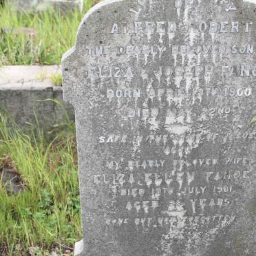 FANOE Elizabeth -1901 :: FANOE Alfred Robert 1900-1900