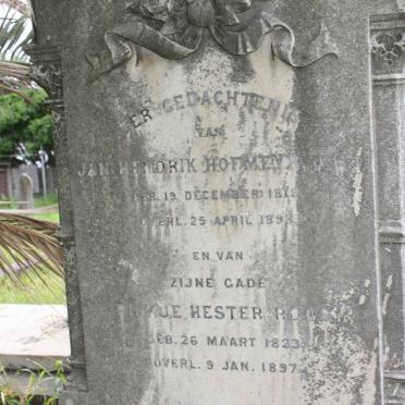 HOFMEYR Jan Hendrik 1819-1893 &amp; J.E. Hester ROOS 1823-1897
