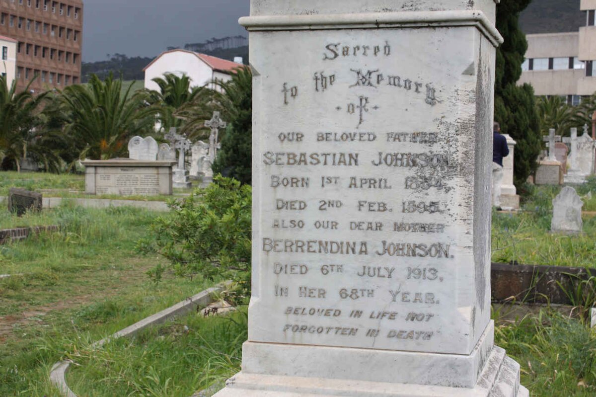 JOHNSON Sebastian 18?4-1895 &amp; Berrendina -1913