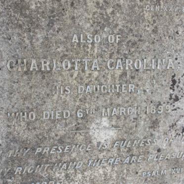 KOTZE Charlotta Carolina -1899