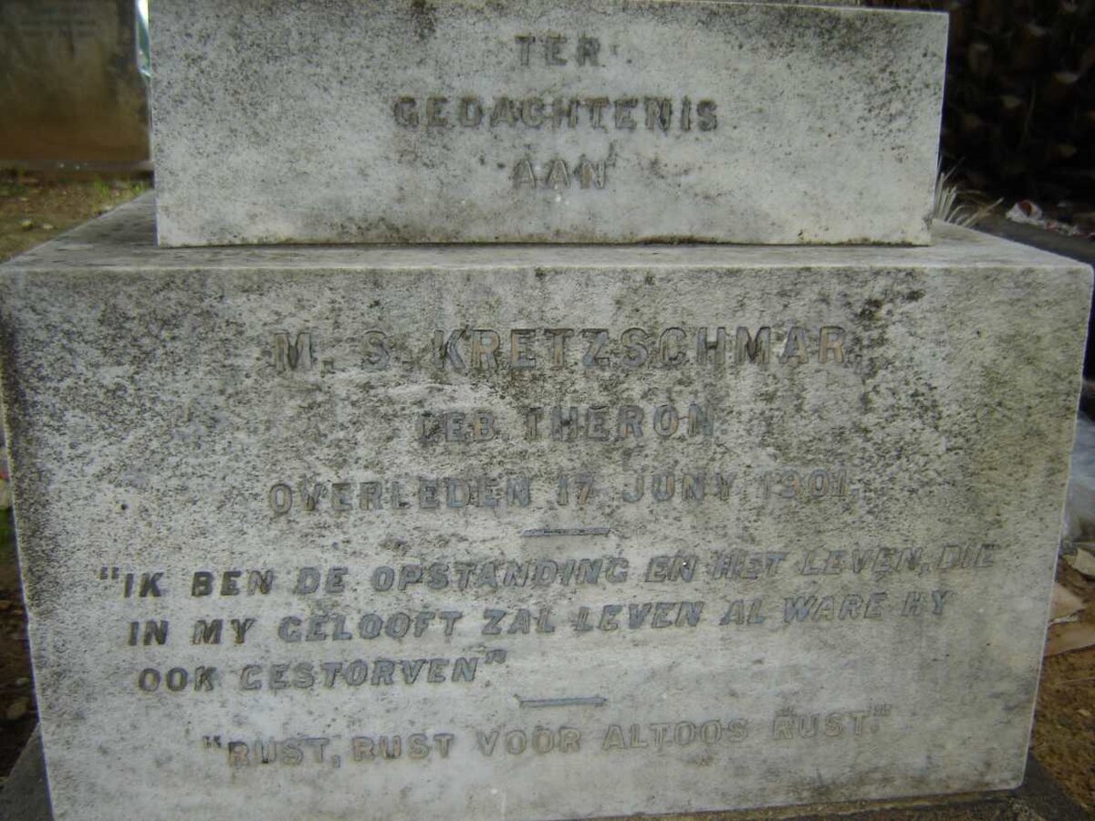 KRETZSCHMAR M.S. nee THERON -1901