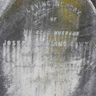 LAWTON Joseph Newling 1828-1885