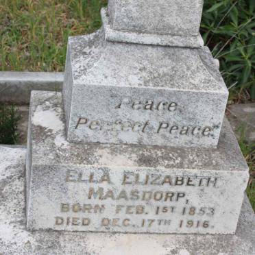 MAASDORP Ella Elizabeth 1853-1916