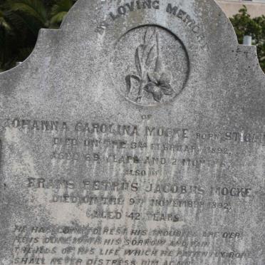 MOCKE Johanna Carolina nee STIGLING -1892 :: MOCKE Frans Petrus Jacobus -1892