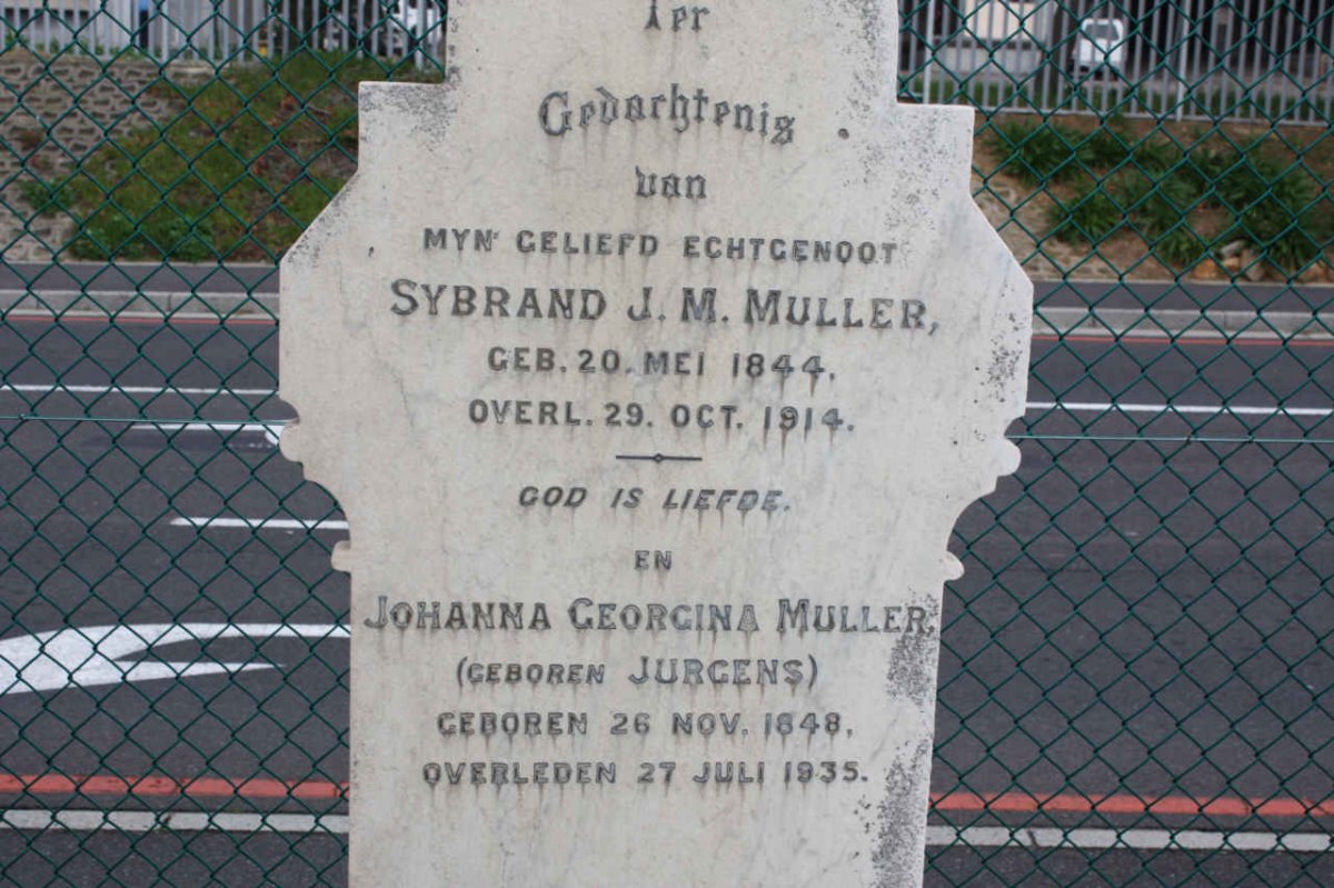 MULLER Sybrand J.M. 1844-1914 &amp; Johanna Georgina JURGENS 1848-1935
