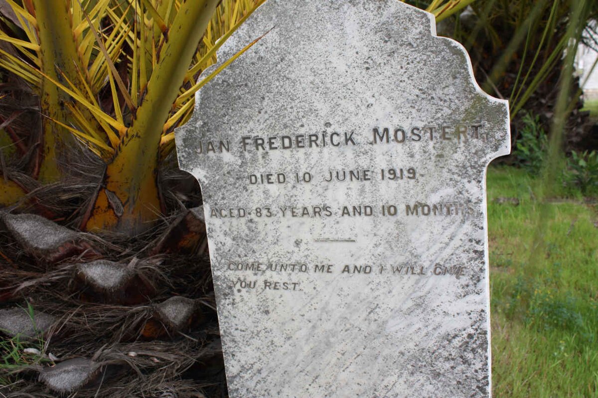 MOSTERT Jan Frederick -1919