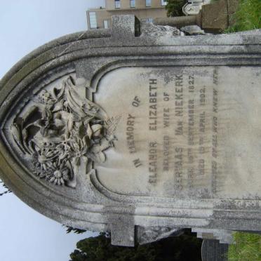 NIEKERK Eleanor Elizabeth, van 1827-1902