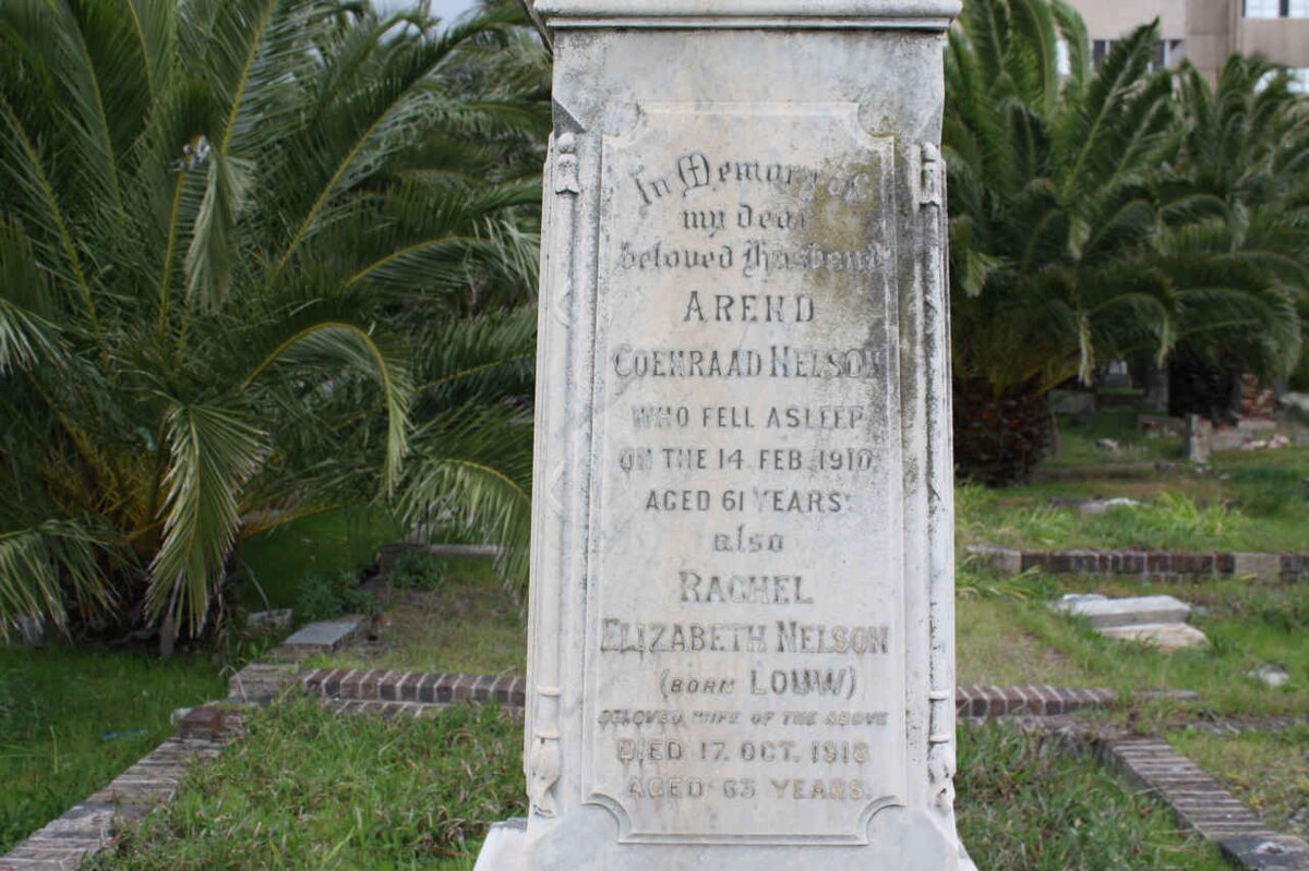 NELSON Arend Coenraad -1910 &amp; Rachel Elizabeth LOUW -1918