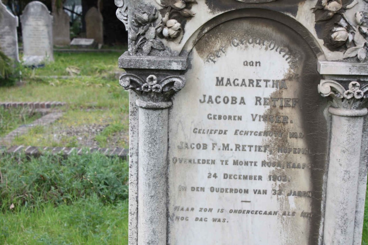 RETIEF Margaretha Jacoba nee VISSER -1902