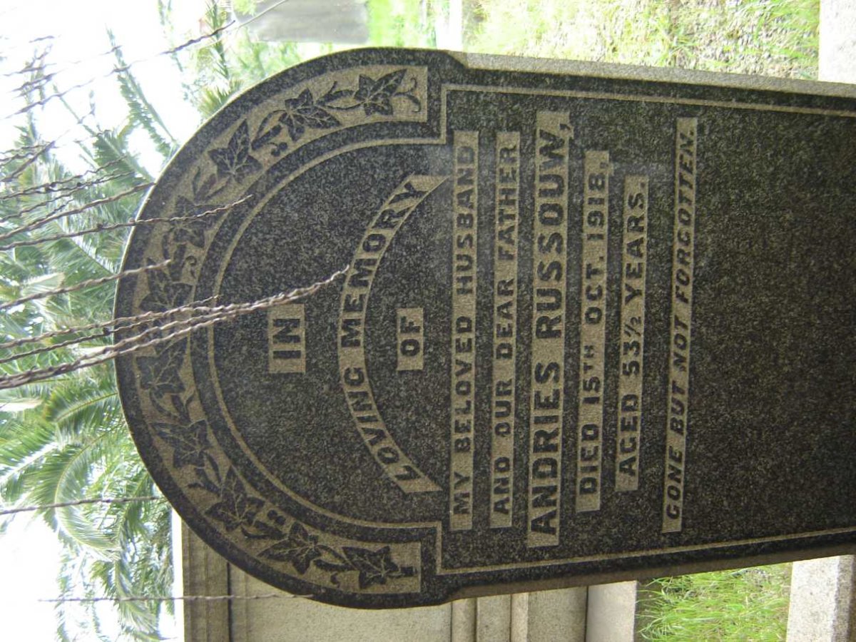 RUSSOUW Andries -1918