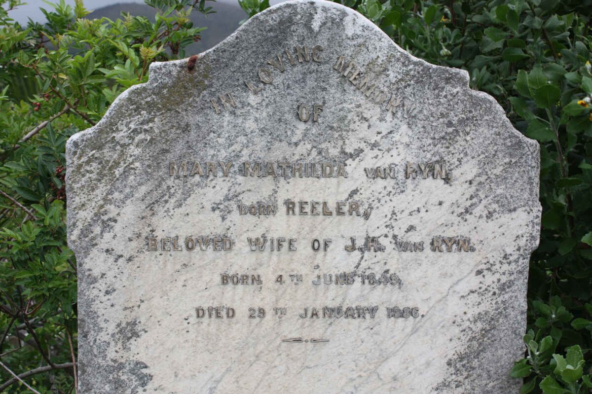 RYN Mary Mathilda, van nee REELER 1849-1886