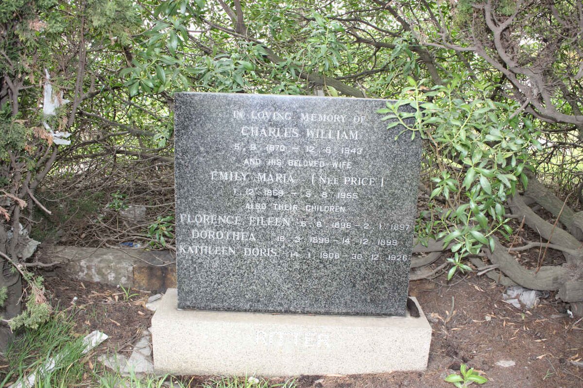 RITTER Charles William 1870-1943 &amp; Emily Maria PRICE 1869-1955