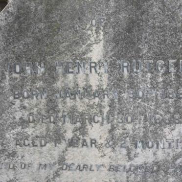 RUTGERS John Henry 1887-1888