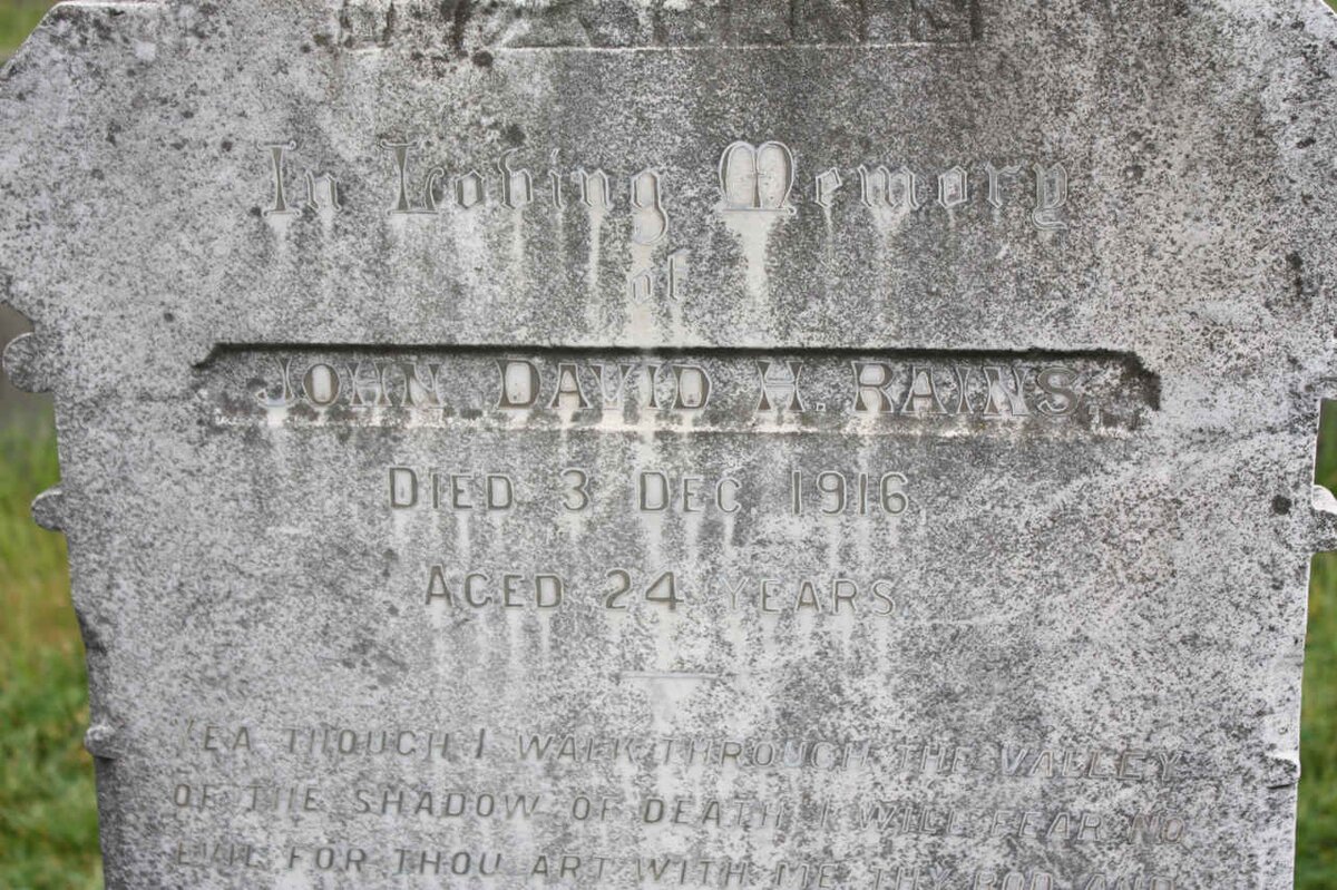 RAINS John David -1916