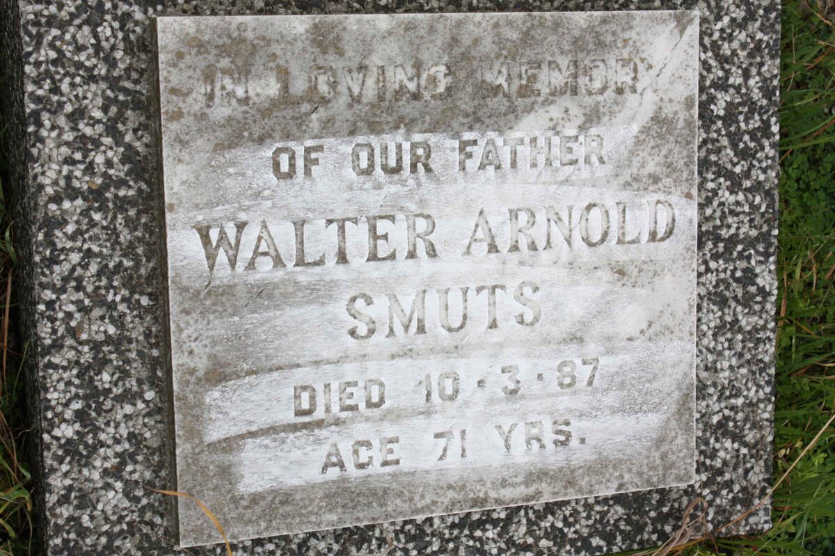 SMUTS Walter Arnold -1987
