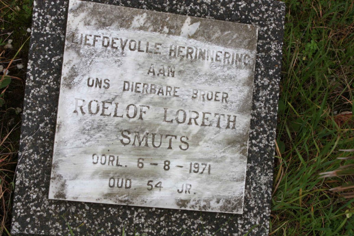 SMUTS Roelof Loreth -1971