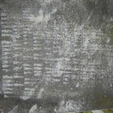 TRUTER Petrus Johannes -1888 &amp; Sophia Cecilia -1921