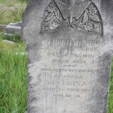 THERON David J. -1917 &amp; Fredrika -1955