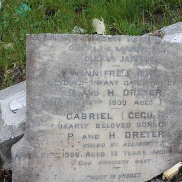 WANNENBURG Gabriel Gideon -1901 :: DREYER Winnifred May -1900  :: DREYER Gabriel  -1906